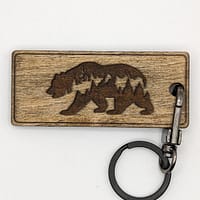 bear personalized key chain