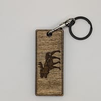 moose personalized key chain