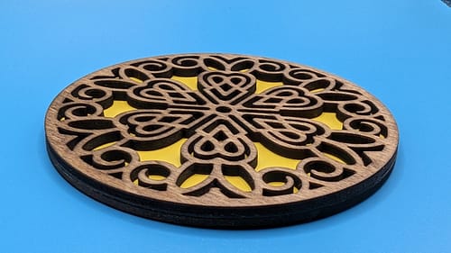 Geometric Pattern Wood Coasters - Image 11