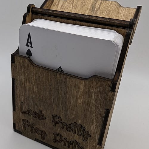 personalized playing cards storage