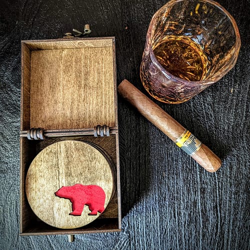 Rustic Charm Wooden Coasters