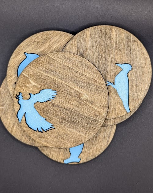 Birds Wood Coasters - Image 3