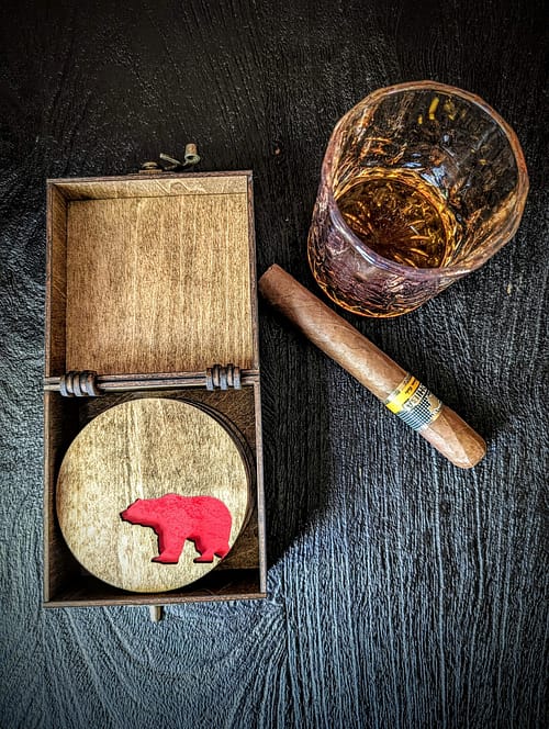 Rustic Charm Wooden Coasters