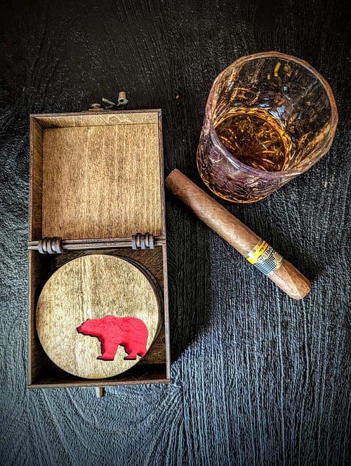 Rustic Charm Wooden Coasters