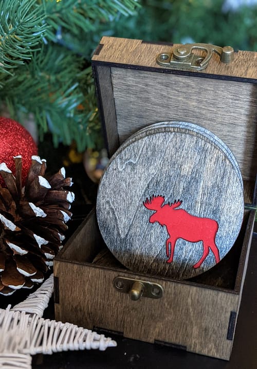 Wild Animals Rustic Coasters - Image 3