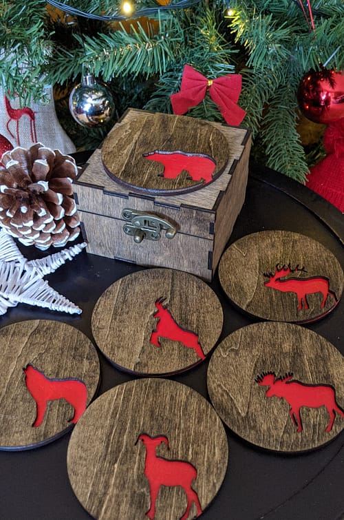 Wild Animals Rustic Coasters - Image 6