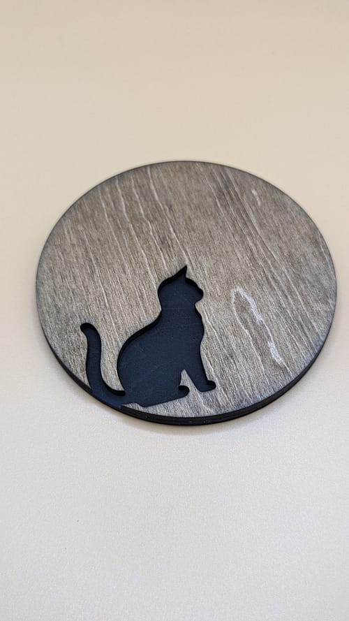 Rustic Coasters For Cat Lovers - Image 2