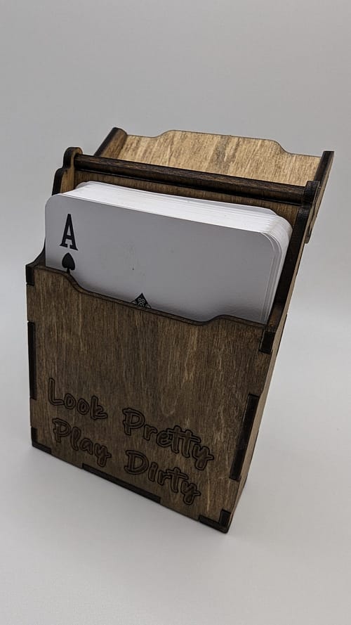 personalized playing cards storage